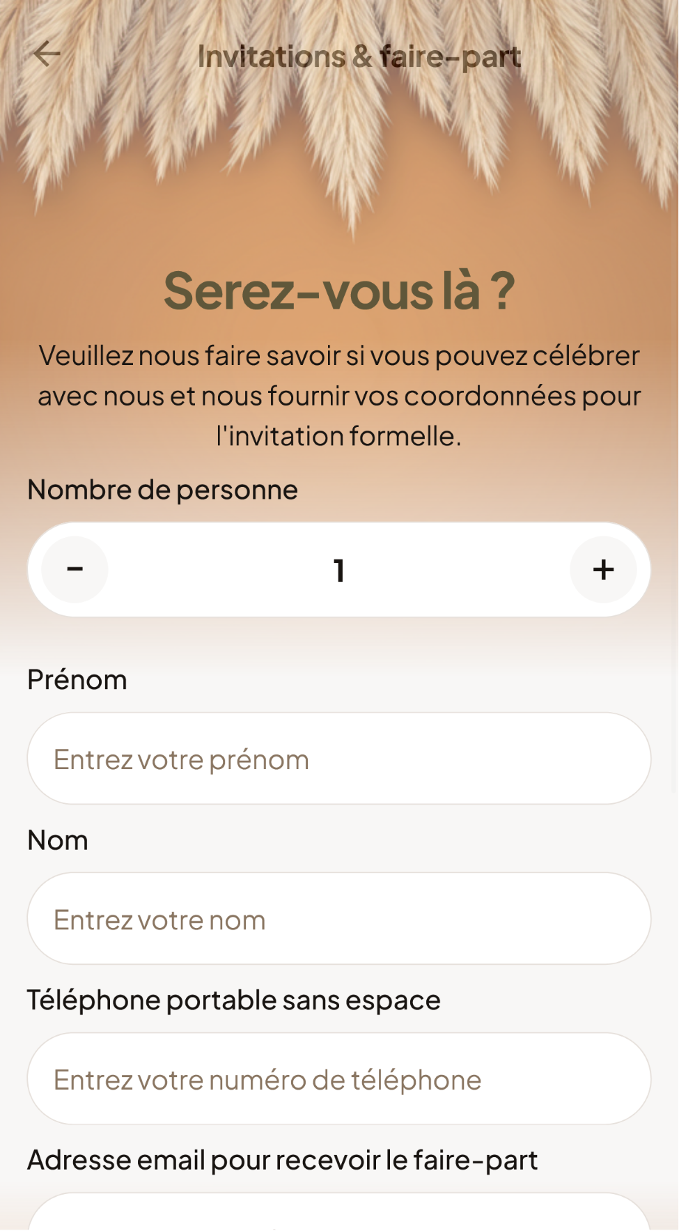 Génèse pampas theme